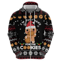 Just Here For The Cookies Christmas Hoodie Funny Xmas Holiday Patterns - Wonder Print Shop