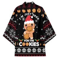Just Here For The Cookies Christmas Kimono Funny Xmas Holiday Patterns - Wonder Print Shop