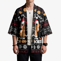 Just Here For The Cookies Christmas Kimono Funny Xmas Holiday Patterns - Wonder Print Shop