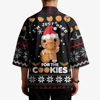 Just Here For The Cookies Christmas Kimono Funny Xmas Holiday Patterns - Wonder Print Shop
