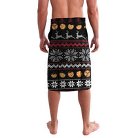 Just Here For The Cookies Christmas Lavalava Funny Xmas Holiday Patterns - Wonder Print Shop