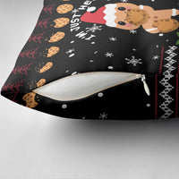 Just Here For The Cookies Christmas Pillow Cover Funny Xmas Holiday Patterns - Wonder Print Shop