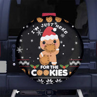 Just Here For The Cookies Christmas Spare Tire Cover Funny Xmas Holiday Patterns - Wonder Print Shop