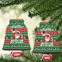 Justice For Black Lives Christmas Ceramic Ornament Funny Xmas Holiday Patterns - Wonder Print Shop