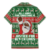 Justice For Black Lives Christmas Family Matching Mermaid Dress and Hawaiian Shirt Funny Xmas Holiday Patterns - Wonder Print Shop