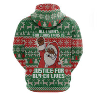 Justice For Black Lives Christmas Hoodie Funny Xmas Holiday Patterns - Wonder Print Shop