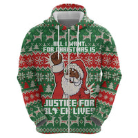 Justice For Black Lives Christmas Hoodie Funny Xmas Holiday Patterns - Wonder Print Shop