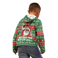 Justice For Black Lives Christmas Kid Hoodie Funny Xmas Holiday Patterns - Wonder Print Shop