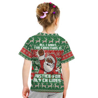 Justice For Black Lives Christmas Kid T Shirt Funny Xmas Holiday Patterns - Wonder Print Shop