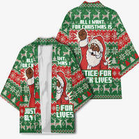 Justice For Black Lives Christmas Kimono Funny Xmas Holiday Patterns - Wonder Print Shop