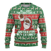 Justice For Black Lives Christmas Ugly Christmas Sweater Funny Xmas Holiday Patterns - Wonder Print Shop
