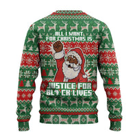 Justice For Black Lives Christmas Ugly Christmas Sweater Funny Xmas Holiday Patterns - Wonder Print Shop
