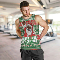 Justice For Black Lives Christmas Men Tank Top Funny Xmas Holiday Patterns - Wonder Print Shop