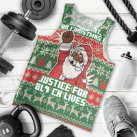 Justice For Black Lives Christmas Men Tank Top Funny Xmas Holiday Patterns - Wonder Print Shop