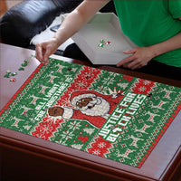 Justice For Black Lives Christmas Puzzle Funny Xmas Holiday Patterns - Wonder Print Shop