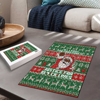 Justice For Black Lives Christmas Puzzle Funny Xmas Holiday Patterns - Wonder Print Shop