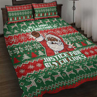 Justice For Black Lives Christmas Quilt Bed Set Funny Xmas Holiday Patterns - Wonder Print Shop