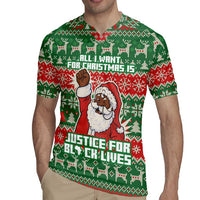 Justice For Black Lives Christmas Rugby Jersey Funny Xmas Holiday Patterns - Wonder Print Shop