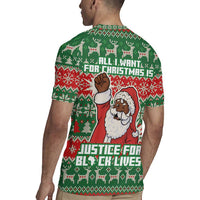 Justice For Black Lives Christmas Rugby Jersey Funny Xmas Holiday Patterns - Wonder Print Shop