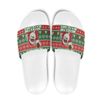 Justice For Black Lives Christmas Slide Sandals Funny Xmas Holiday Patterns - Wonder Print Shop