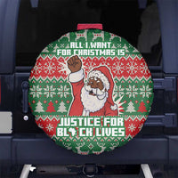 Justice For Black Lives Christmas Spare Tire Cover Funny Xmas Holiday Patterns - Wonder Print Shop