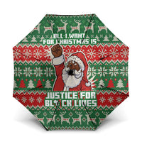 Justice For Black Lives Christmas Umbrella Funny Xmas Holiday Patterns - Wonder Print Shop