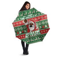 Justice For Black Lives Christmas Umbrella Funny Xmas Holiday Patterns - Wonder Print Shop