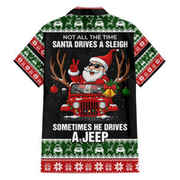 Santa Claus Drive A JEEP Family Matching Summer Maxi Dress and Hawaiian Shirt Funny Xmas Holiday Patterns - Wonder Print Shop