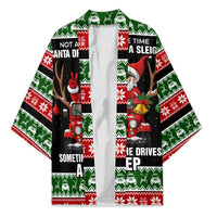 Santa Claus Drive A JEEP Kimono Funny Xmas Holiday Patterns - Wonder Print Shop