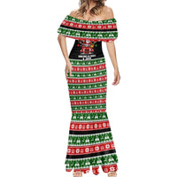 Santa Claus Drive A JEEP Mermaid Dress Funny Xmas Holiday Patterns - Wonder Print Shop