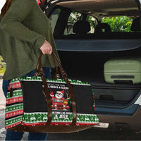 Santa Claus Drive A JEEP Travel Bag Funny Xmas Holiday Patterns - Wonder Print Shop