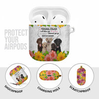 Labrador Retriever Personal Stalker Christmas AirPods Case Funny Xmas Holiday Patterns - Wonder Print Shop