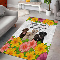 Labrador Retriever Personal Stalker Christmas Area Rug Funny Xmas Holiday Patterns - Wonder Print Shop