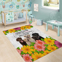 Labrador Retriever Personal Stalker Christmas Area Rug Funny Xmas Holiday Patterns - Wonder Print Shop