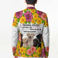 Labrador Retriever Personal Stalker Christmas Blazer Funny Xmas Holiday Patterns - Wonder Print Shop