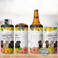 Labrador Retriever Personal Stalker Christmas 4 in 1 Can Cooler Tumbler Funny Xmas Holiday Patterns - Wonder Print Shop