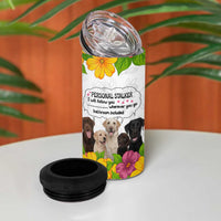 Labrador Retriever Personal Stalker Christmas 4 in 1 Can Cooler Tumbler Funny Xmas Holiday Patterns - Wonder Print Shop