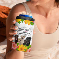 Labrador Retriever Personal Stalker Christmas 4 in 1 Can Cooler Tumbler Funny Xmas Holiday Patterns - Wonder Print Shop