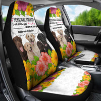 Labrador Retriever Personal Stalker Christmas Car Seat Cover Funny Xmas Holiday Patterns - Wonder Print Shop