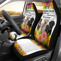 Labrador Retriever Personal Stalker Christmas Car Seat Cover Funny Xmas Holiday Patterns - Wonder Print Shop