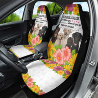 Labrador Retriever Personal Stalker Christmas Car Seat Cover Funny Xmas Holiday Patterns - Wonder Print Shop