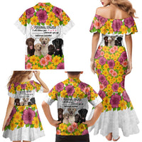 Labrador Retriever Personal Stalker Christmas Family Matching Mermaid Dress and Hawaiian Shirt Funny Xmas Holiday Patterns - Wonder Print Shop