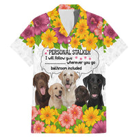Labrador Retriever Personal Stalker Christmas Family Matching Mermaid Dress and Hawaiian Shirt Funny Xmas Holiday Patterns - Wonder Print Shop