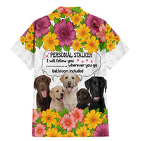 Labrador Retriever Personal Stalker Christmas Family Matching Mermaid Dress and Hawaiian Shirt Funny Xmas Holiday Patterns - Wonder Print Shop