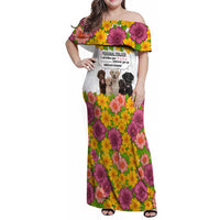 Labrador Retriever Personal Stalker Christmas Family Matching Off Shoulder Maxi Dress and Hawaiian Shirt Funny Xmas Holiday Patterns - Wonder Print Shop