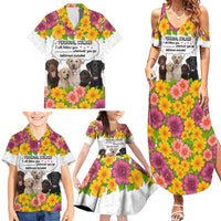 Labrador Retriever Personal Stalker Christmas Family Matching Summer Maxi Dress and Hawaiian Shirt Funny Xmas Holiday Patterns - Wonder Print Shop