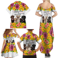 Labrador Retriever Personal Stalker Christmas Family Matching Summer Maxi Dress and Hawaiian Shirt Funny Xmas Holiday Patterns - Wonder Print Shop