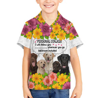 Labrador Retriever Personal Stalker Christmas Hawaiian Shirt Funny Xmas Holiday Patterns - Wonder Print Shop