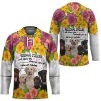 Labrador Retriever Personal Stalker Christmas Hockey Jersey Funny Xmas Holiday Patterns - Wonder Print Shop