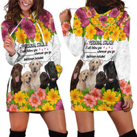 Labrador Retriever Personal Stalker Christmas Hoodie Dress Funny Xmas Holiday Patterns - Wonder Print Shop